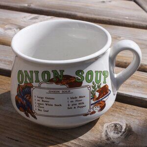 Vintage Onion Soup Bowl Soup Crock